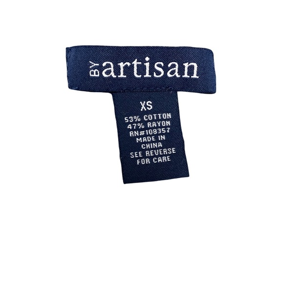 By Artisan Striped Navy Blue white Sweater Size XS - Picture 5 of 8